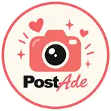 PostAde original circular camera logo